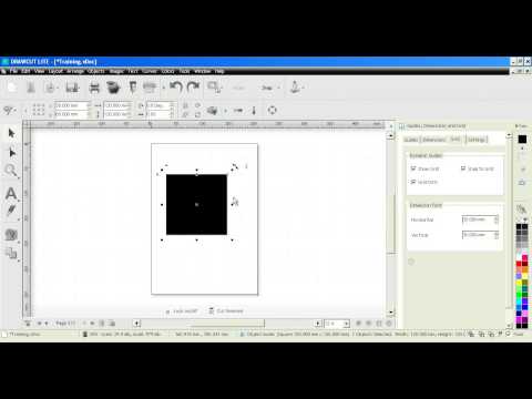 DrawCut LITE - DesignCenter - Lineale, Bemaßung, Gitter etc.