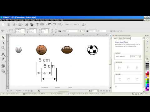 DrawCut LITE - align tools, space apart objects